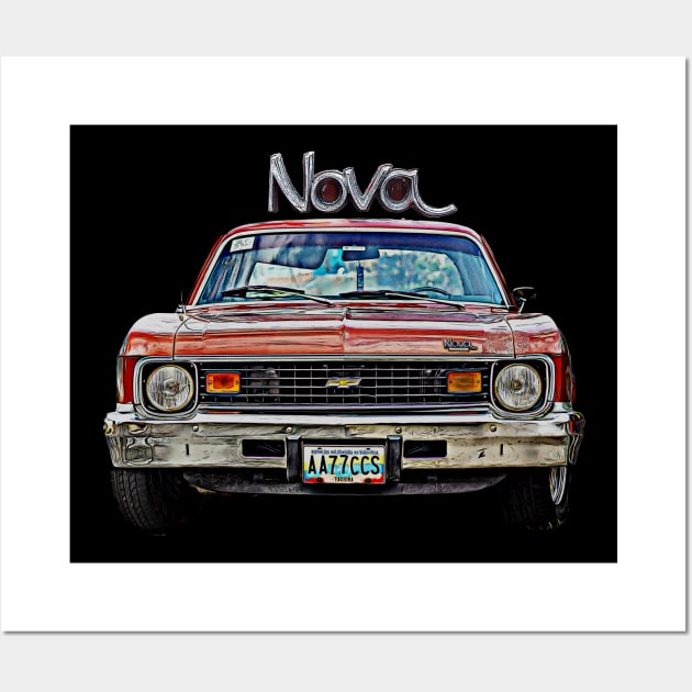 chevy nova Wall Art by rickylabellevie